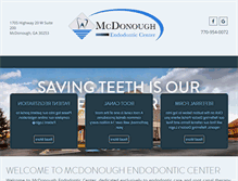 Tablet Screenshot of mcdonoughendodontic.com